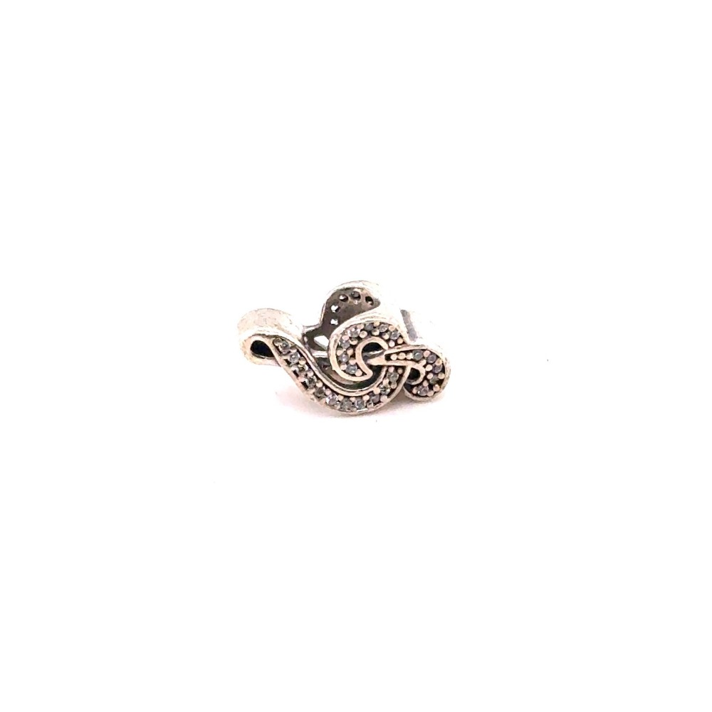 Pandora Treble Clef Musical Note Charm Sterling Silver 925 CZ 791504CZ